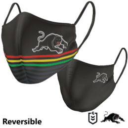 Penrith Panthers NRL Large Adult Reversible Washable Face Mask
