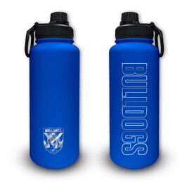 Canterbury Bulldogs NRL Stainless Steel Double Walled Water Drink Bottle
