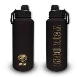 Wests Tigers NRL Stainless Steel Double Walled Water Drink Bottle