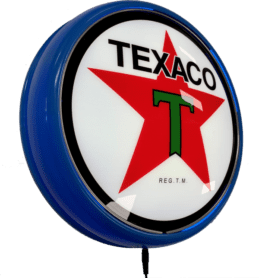 TEXACO Motor Oil LED Bar Lighting Wall Sign Light Button Light Blue