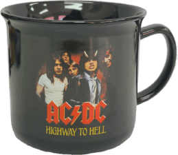 ACDC Highway To Hell Ceramic Glazed Campfire Coffee Mug Cup