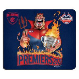Melbourne Demons 2021 AFL Premiers Premiership Caricature Mouse Mat