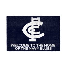 Carlton Blues AFL Doormat for Home Man Cave Bar BBQ