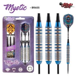 SHOT DARTS Mystic Blue Brass Barrel Darts 25 Gram