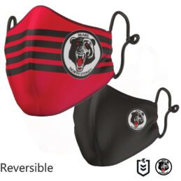 North Sydney Bears Limited Edition NRL Large Adult Reversible Washable Face Mask