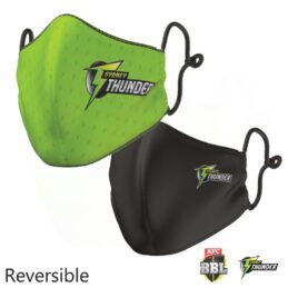 Sydney Thunder BBL Large Adult Reversible Washable Face Mask