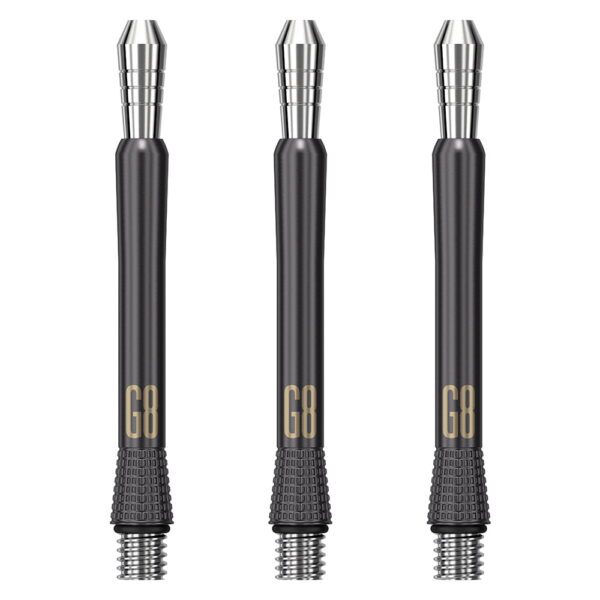 Target Darts Phil Taylor Gen 8 Black Titanium Dart Shafts Stems