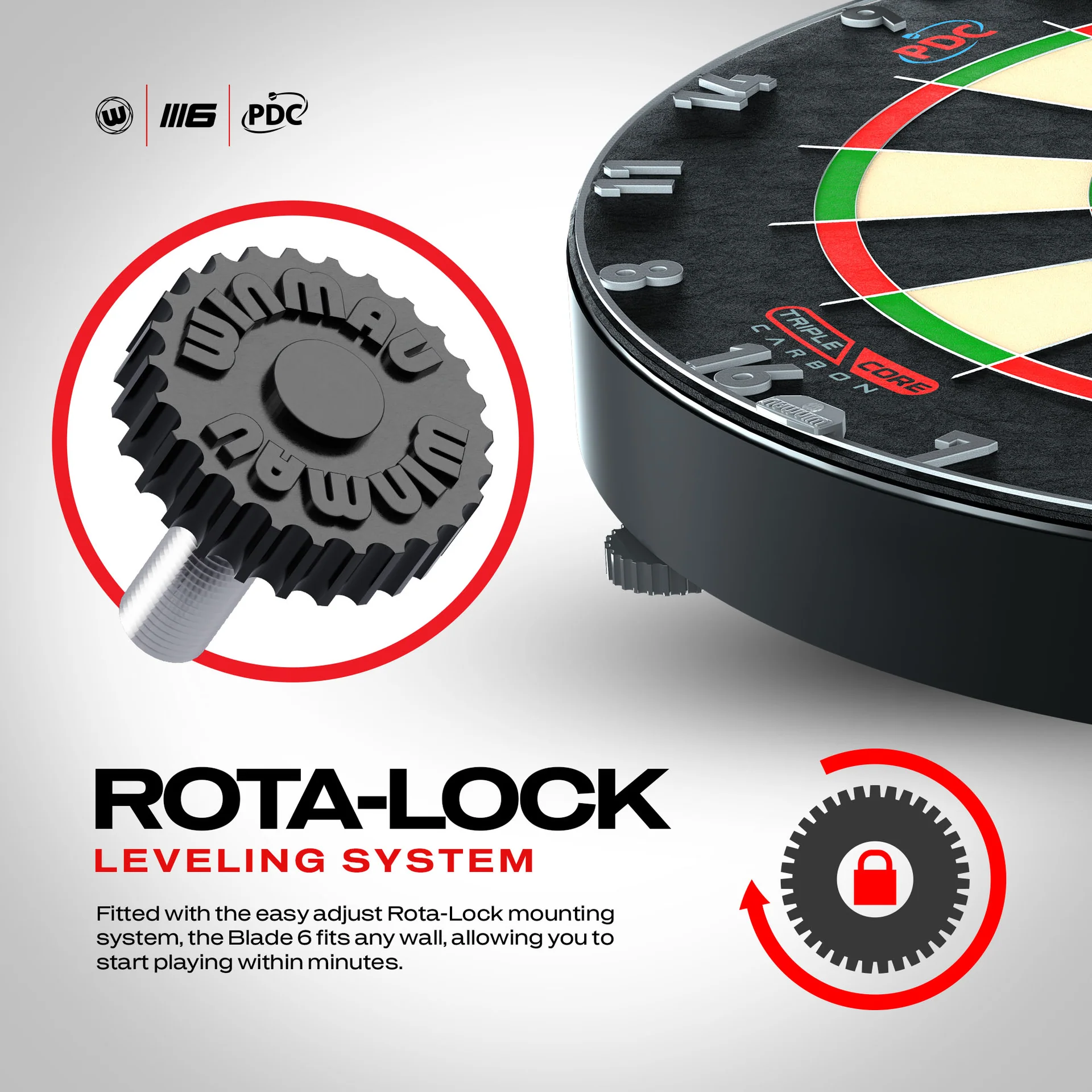 Professional Level Winmau Blade 6 TRIPLE CORE Dartboard THE BEST 6 Professional Level Winmau Blade 6 TRIPLE CORE Dartboard THE BEST - Image 6