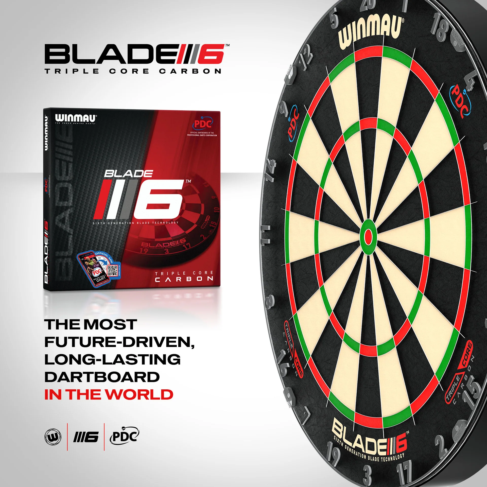 Professional Level Winmau Blade 6 TRIPLE CORE Dartboard THE BEST 9 Professional Level Winmau Blade 6 TRIPLE CORE Dartboard THE BEST - Image 9