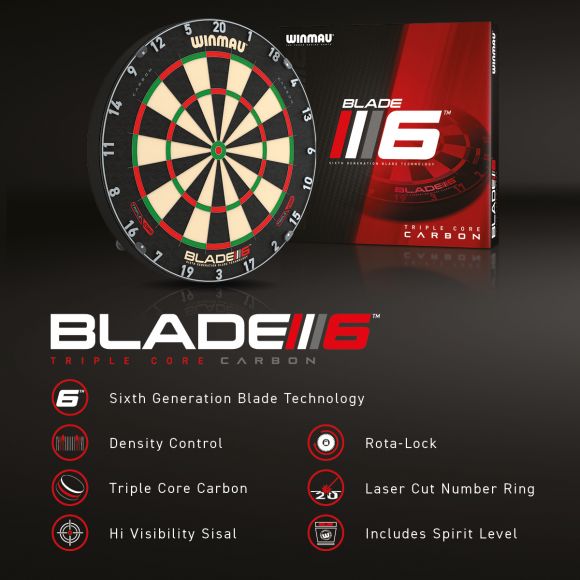 Professional Level Winmau Blade 6 TRIPLE CORE Dartboard THE BEST 4 Professional Level Winmau Blade 6 TRIPLE CORE Dartboard THE BEST - Image 4