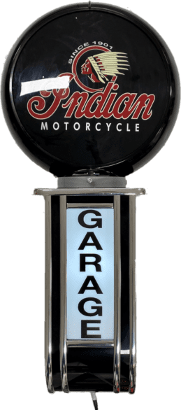 Massive Indian Motorcycle GARAGE Wall Sign Led Bar Lighting Light