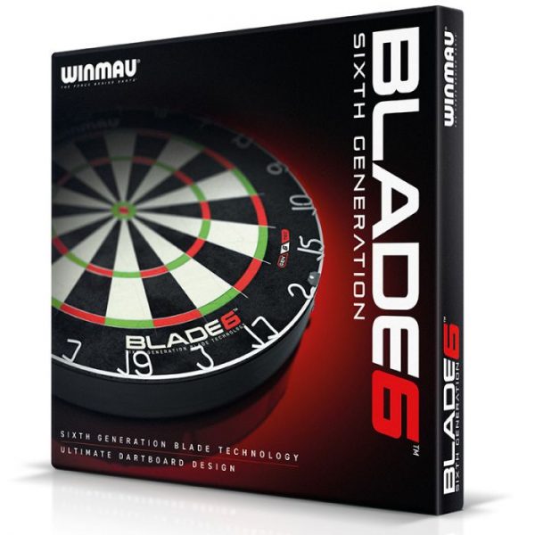Winmau Blade 6 Dart Board + Corona Light + Black Surround + Darts - Image 2