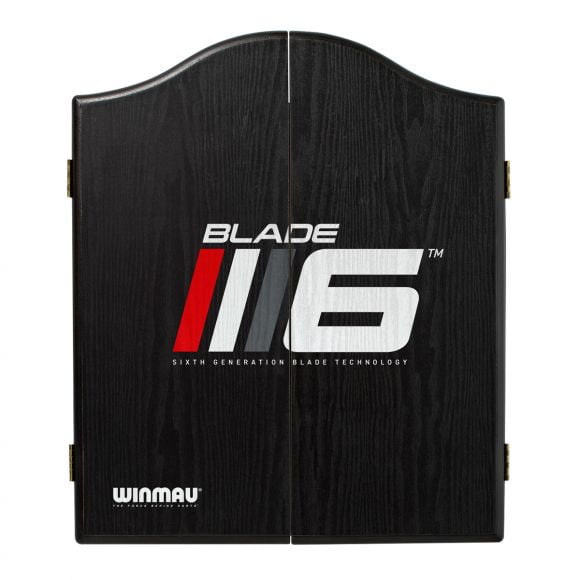 Winmau Blade 6 Dart Board + Blade 6 Dartboard Cabinet + Darts Set - Image 4