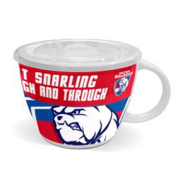 Western Bulldogs AFL Team Ceramic Soup Mug Cup with Lid