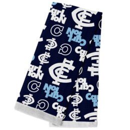 Carlton Blues AFL Team Cotton Tea Hand Towel