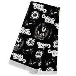Collingwood Magpies AFL Team Cotton Tea Hand Towel