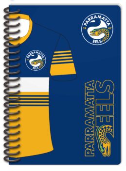 Parramatta Eels NRL Set of 2 Notebooks (A5 120 Page Notebook Notepad)