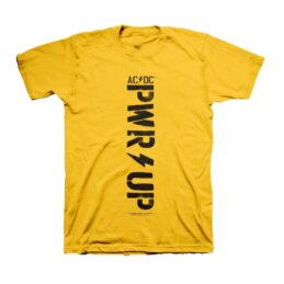 ACDC Power Up Yellow Tee T-Shirt