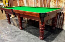 Cedar Colour Pool Snooker Billiard Table 8ft Slate with Green felt