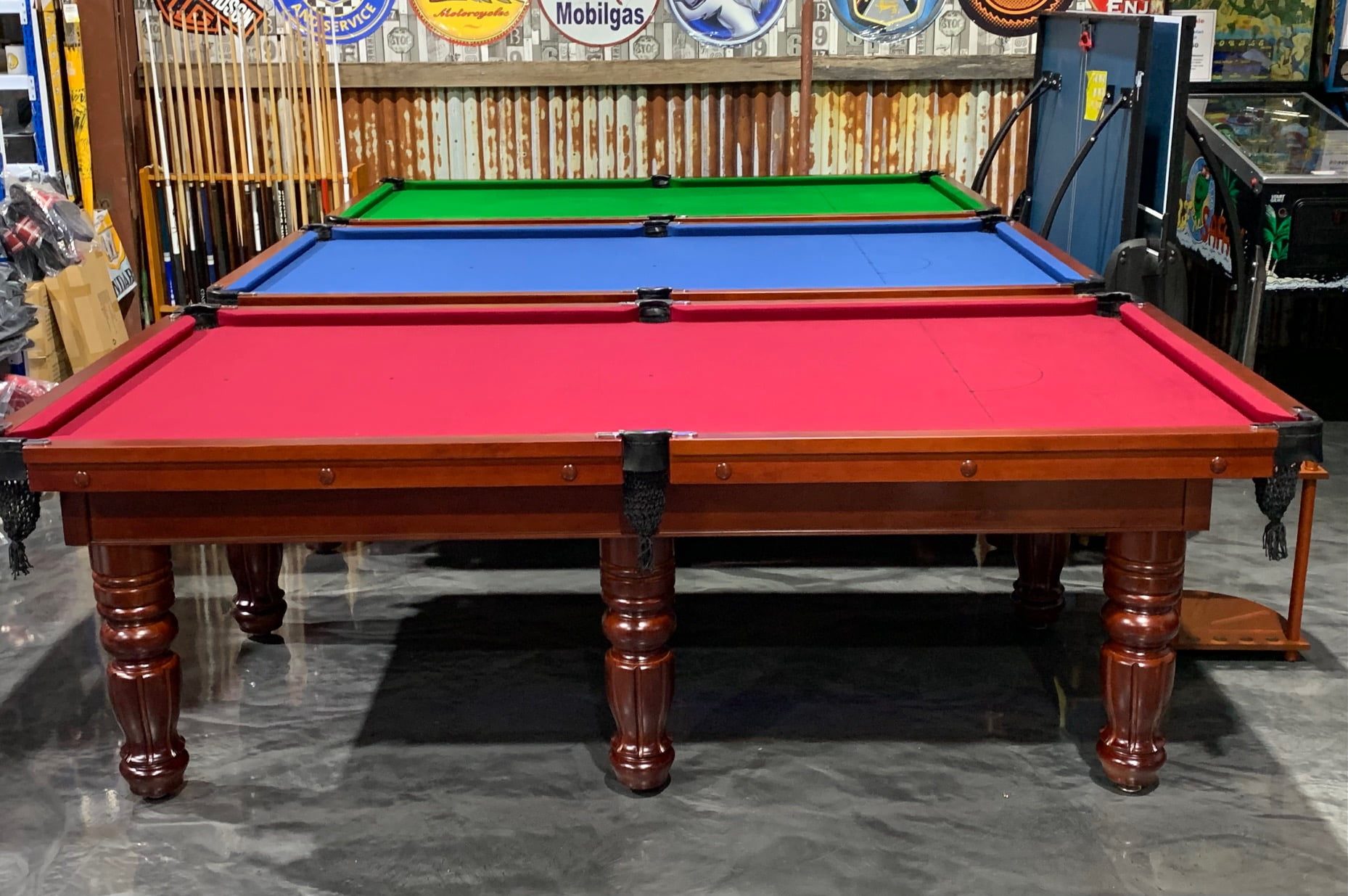 Cedar Colour Pool Snooker Billiard Table 7ft Slate with Black felt 9 Cedar Colour Pool Snooker Billiard Table 7ft Slate with Black felt - Image 9