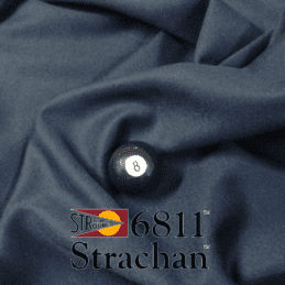 Strachan 6811 SpillGuard English Pool Cloth 7ft Navy Blue - Pool Table Felt