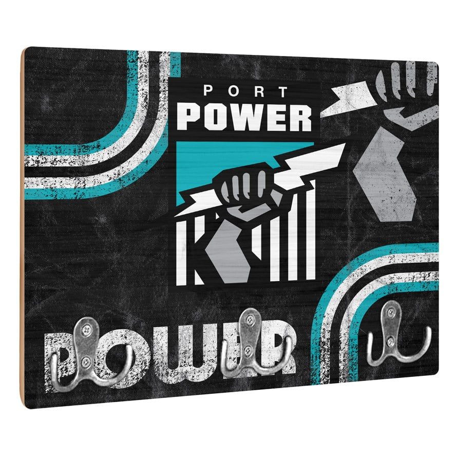 Adelaide Port Power AFL Wall Key Rack Holder