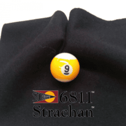 Strachan 6811 SpillGuard English Pool Cloth 9ft Black - Pool Table Felt