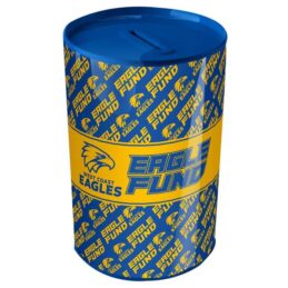 West Coast Eagles AFL Tin Can Money Box