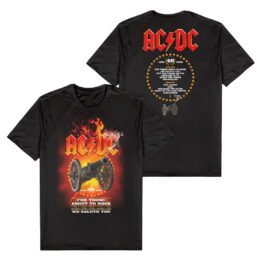 ACDC For those about to Rock Black Tee T-Shirt