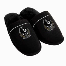 Collingwood Magpies AFL Aussie Rules Football Logo Slippers