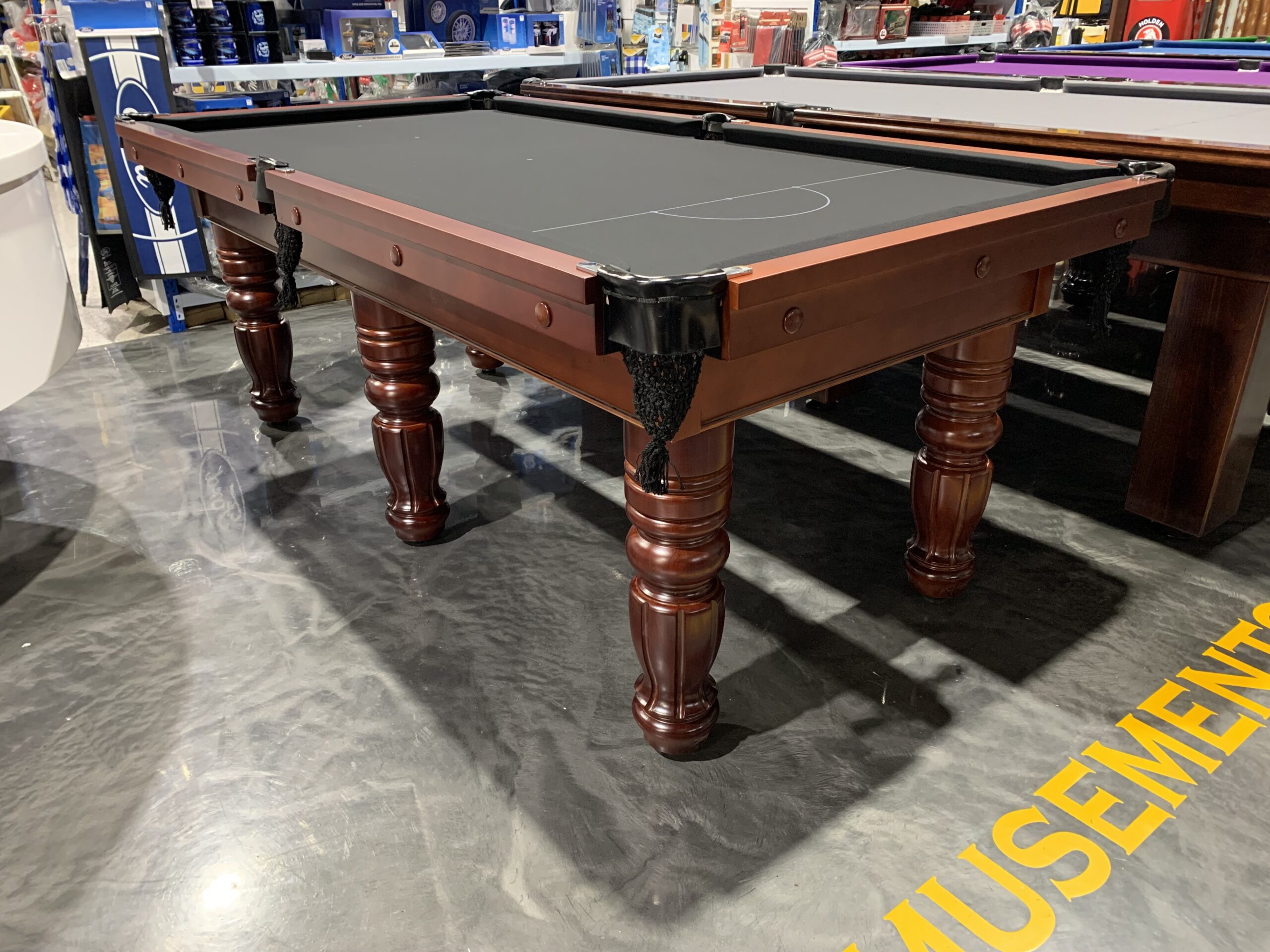 Cedar Colour Pool Snooker Billiard Table 7ft Slate with Black felt 5 Cedar Colour Pool Snooker Billiard Table 7ft Slate with Black felt - Image 5