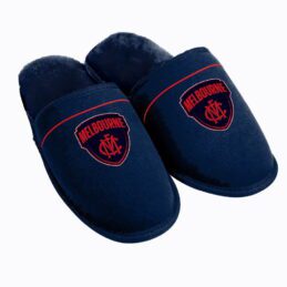 Melbourne Demons AFL Aussie Rules Football Logo Slippers