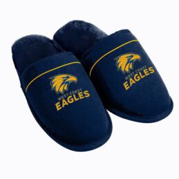 West Coast Eagles AFL Aussie Rules Football Logo Slippers