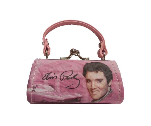 Elvis Presley Pink Car and Graceland Mini Purse