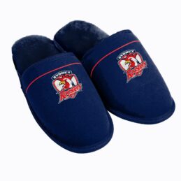 Sydney Roosters NRL Logo Warm Winter Slippers