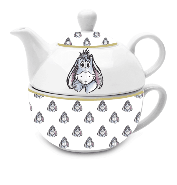 Disney Eeyore Cartoon Tea for One Teapot and Cup Gift Set