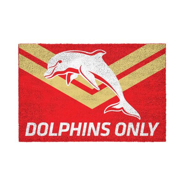 Dolphins NRL Doormat for Home Man Cave Bar BBQ
