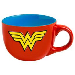 Wonder Woman Logo Soup Oversized Ceramic Coffee Mug Cup