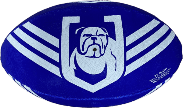 Canterbury Bulldogs NRL Football Steeden Supporter Ball Size 11" inch Footy - Image 4