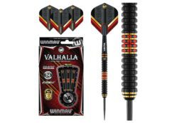 WINMAU 90% Tungsten Darts Valhalla Onyx Steel Tip 22g - 24g - 26g - 24 Gram