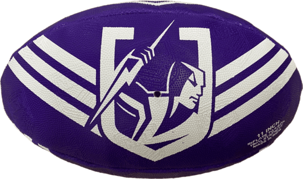Melbourne Storm NRL Football Steeden Supporter Ball Size 11" inch Footy - Image 3