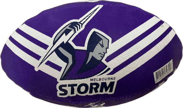 Melbourne Storm NRL Football Steeden Supporter Ball Size 11" inch Footy - Image 5