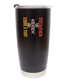 Guns N Roses Travel Coffee Mug Cup Double Wall Stainless Steel