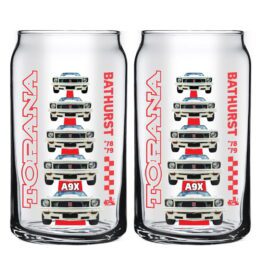 HOLDEN Heritage Torana Coloured Can Shaped Glasses Set of 2