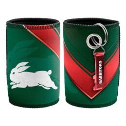 South Sydney Rabbitohs NRL Bottle Opener Keyring and Beer Can Bottle Cooler Stubby Holder