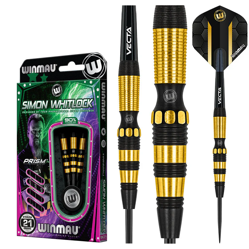 WINMAU Simon Whitlock Dynamic Onyx 90% Tungsten Darts - Image 2