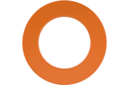 PLAIN ORANGE WINMAU Professional Dart Board Surround one piece surround Made in the UK