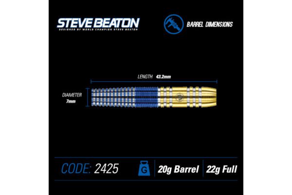 WINMAU Steve Beaton Soft Tip 90% Tungsten Darts 20 Gram - Image 3