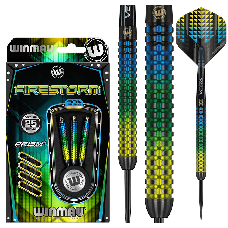 WINMAU Firestorm Steel Tip 90% Tungsten Darts - Image 11