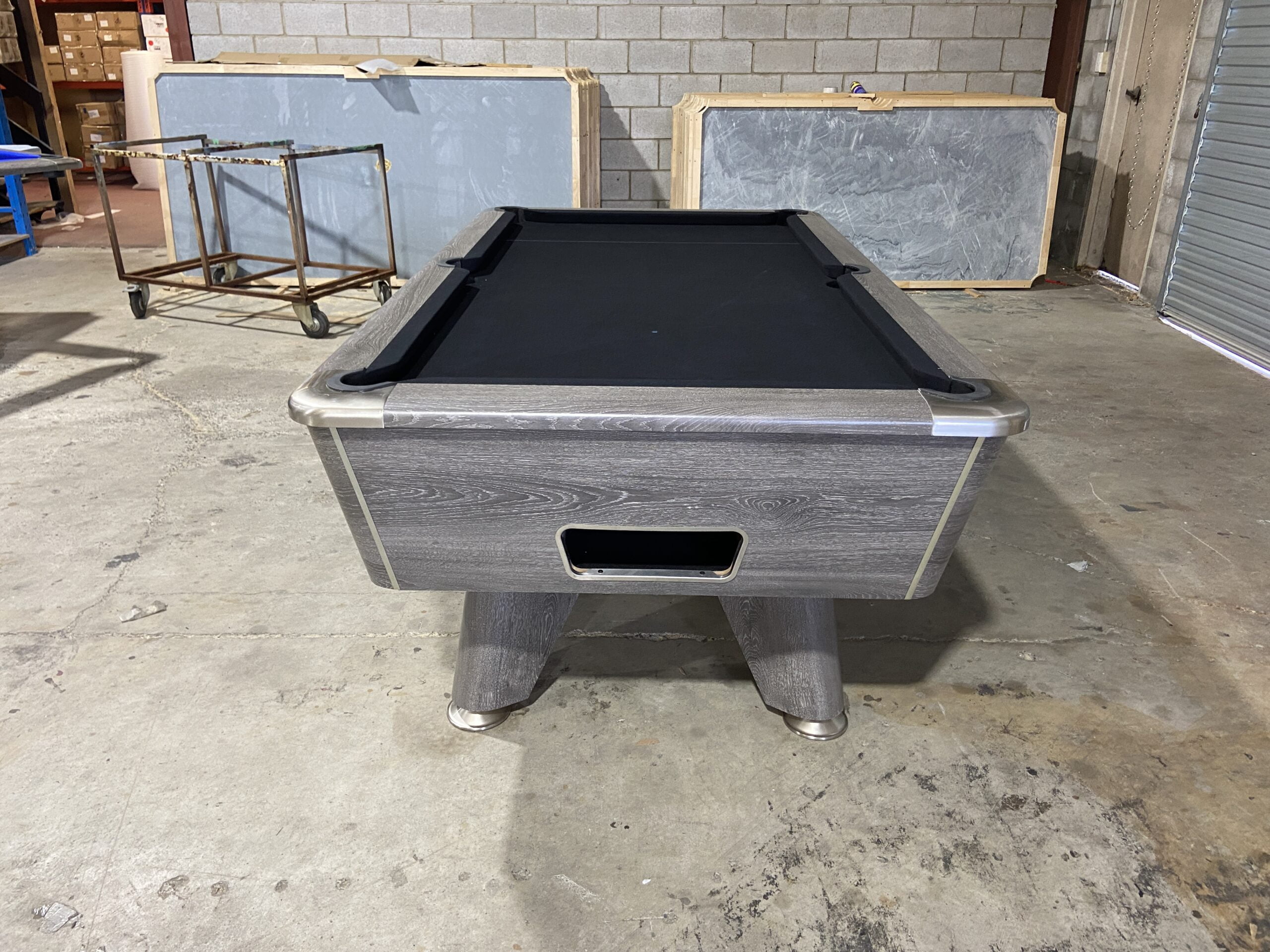 Slate 6ft Pool Snooker Billiard Table Ball Return English Style Pro Pool BLACK - Image 4